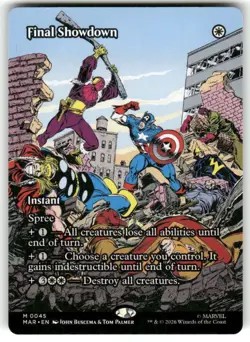 Final Showdown (Borderless) 45 Marvel Universe Eternal-Legal Magic: NM - Image 1