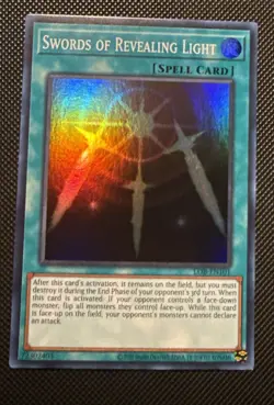 Swords of Revealing Light LOB-EN101 Super Rare 25th Print Unlimited NM Yugioh - Image 1
