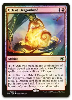 Orb of Dragonkind #157 (Foil) (NM) Forgotten Realms AFR Magic MTG - Image 1