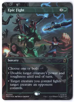Epic Fight (Borderless) MSH 351 Magic: The Gathering Foil R NM - Image 1