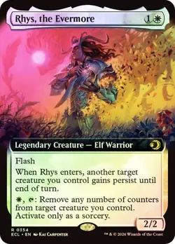 Rhys, the Evermore Foil Extended Art Lorwyn Eclipsed NM MTG - Image 1