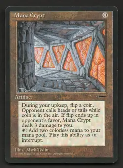 MTG MANA CRYPT Vintage Book Promo Near Mint NM - Image 1