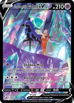 NM-Mint Shadow Rider Calyrex V - TG17/TG30 - Trainer Gallery Ultra Rare Pokemon - Image 1