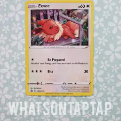Pokemon Card Eevee SWSH175 Black Star Promo Fusion Strike 3 Pack Blister LP - Image 1