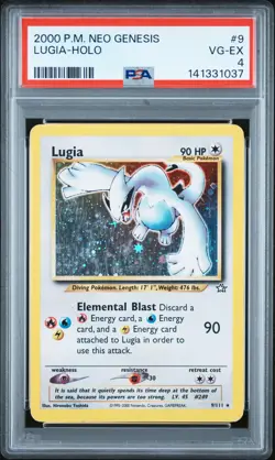 2000 POKEMON NEO GENESIS #9 LUGIA-HOLO PSA 4 - Image 1