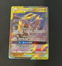 Pokemon Garchomp & Giratina GX TAG TEAM Holo Ultra Rare 146/236 Unified Minds - Image 1