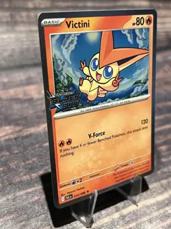 Pokemon Black Bolt Stamped - 012/086 Victini Cosmos Holo Exclusive - Image 2