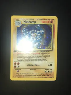 Machamp - 1st Edition - 8/102 - Pokemon Base Set Holo Rare 1999 - WOTC LP - Image 2