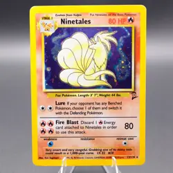 Ninetales 013/130 Holo Rare Base Set 2 Pokemon TCG HP - Image 1