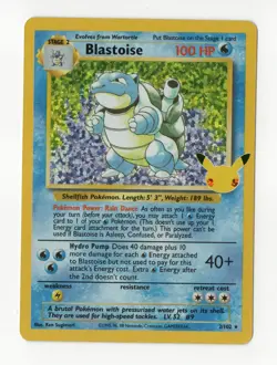Pokemon Blastoise 2/102 CCC Celebrations: Classic Collection - Image 1