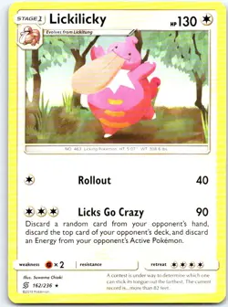 Lickilicky 162/236 Rare Unified Minds Pokemon LP - Image 1