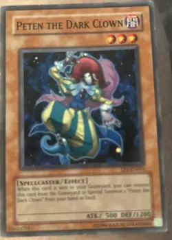 YuGiOh Peten the Dark Clown DPKB-EN019 Rare 1st edition - Image 2