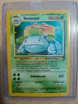 2000 Pokemon Base Set 2 Venusaur 18/130 Holo Rare WOTC Holofoil - Image 1