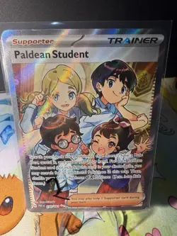 Pokemon TCG - PALDEAN STUDENT - 230/091 - ULTRA RARE - PALDEAN FATES (2024) - NM - Image 1