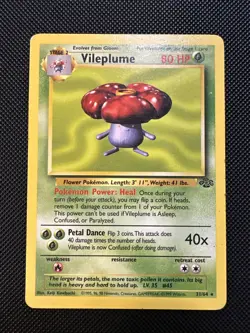 Vileplume [MP] 31/64 Jungle Non-Holo Rare Pokemon TCG VINTAGE - Image 1