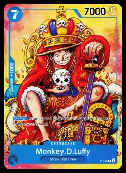 Monkey D Luffy - P-043 - NM - English Non-Holo - Promo - One Piece - OP1-65 - Image 1