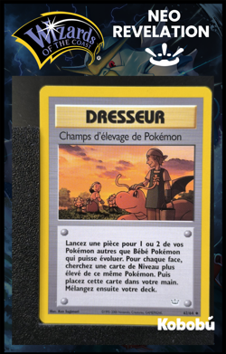 Carte Pokemon Champs d'Elevage 62/64 Edition 2 Ed 2 Neo Revelation Wizards FR 2 - Image 1