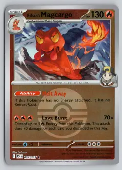 ETHAN'S MAGCARGO (POKE BALL) 024/217 ME: ASCENDED HEROES POKEMON REVERSE HOLO NM - Image 1