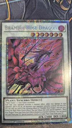 Yugioh! Bramble Rose Dragon DOOD-EN039 STARLIGHT Doom of Dimensions - Image 1