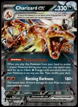 Charizard ex 054/091 Paldean Fates Double Rare NM Pokemon 2024 - Image 1