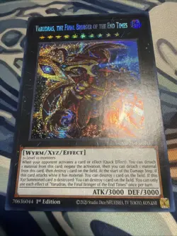 Yugioh Varudas, The Final Bringer of the End Times Secret Rare MP25-EN070 - Image 1