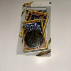 Pokemon TCG Astral Radiance Blister Pack - Steelix & Onix Cards & Pikachu Coin - Image 3