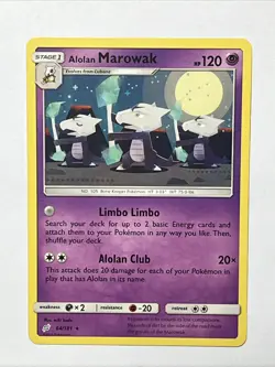 Alolan Marowak Rare SM - Team Up 64/181 NM/LP - Pokemon Card - Image 2