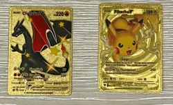 40pcs Pokemon Card Foil GOLD CARDS TCG GX Vmax GX Card Charizard/Pikachu/Others - Image 4