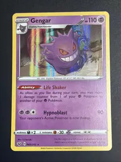 Pokemon Gengar Rare Reverse Holo Card 085/202 Sword & Shield 2020 English - Image 2