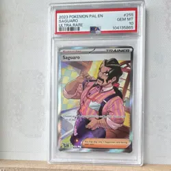 Pokemon Saguaro 255/193 Paldea Evolved Ultra Rare Holo Trainer PSA 10 Card - Image 1
