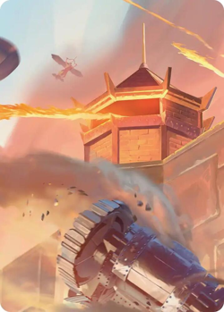 Fire Nation Turret Art Card - Art Series: Avatar: The Last Airbender (ASTLA) - Image 1