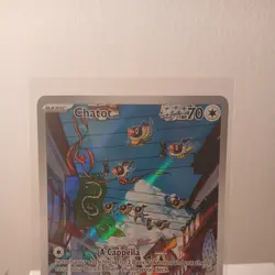 Pokemon TCG Chatot Card 181/162 Temporal Forces Illustration Rare NM Condition - Image 2