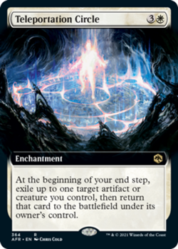 1x Teleportation Circle - Extended Art MTG - Adventures in the Forgotten Realms - Image 1