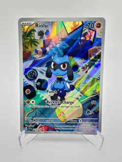 Riolu 215/198 SV01: Scarlet & Violet Base Set Holo Pokemon Near Mint - Image 1