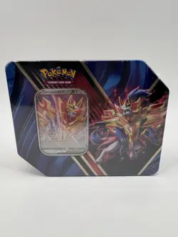 Pokemon TCG Galar Legend Zamazenta V Tin 2020 Thin w/ 5 Packs New Sealed - Image 1