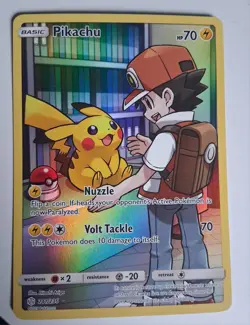 2019 Pokemon TCG #241 Pikachu Cosmic Eclipse - Image 1