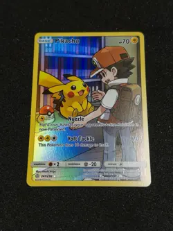 Pokemon Pikachu TCG Full Art Secret Rare Holo Card 241/236 - Image 3
