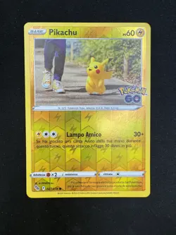 Pokemon Pikachu 027/078 Pokemon GO Reverse Holo ITA Carte Nintendo - Image 1