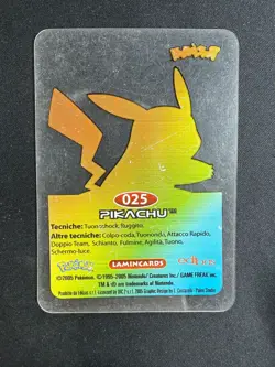 Pokemon Lamincards Pikachu 025 EDIBAS 2005 Nintendo - Image 2