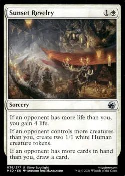 Sunset Revelry 038/277 Innistrad: Midnight Hunt MTG Magic the Gathering card - Image 1