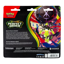 Pokemon TCG - Mega Evolution: Perfect Order - 3-Pack Blister (Chikorita) - Image 2