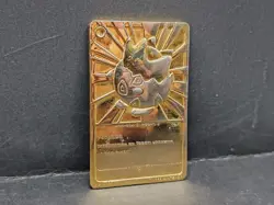 Pokemon Togepi Promo Card 1999 Gold Plated Card - Light Wear Good Burger King - Image 4