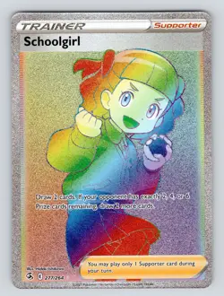 Pokemon TCG Schoolgirl Fusion Strike 277/264 Holo Secret Rare - Image 1