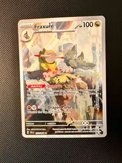 Fraxure 077/064 Illustration Rare Shrouded Fable Pokemon NM - Image 1