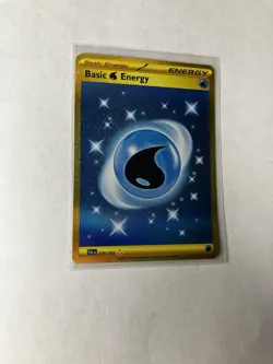 Pokemon Card Basic Water Energy 279/193 Gold Secret Rare Paldea Evolved - Image 1