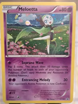 Pokemon TCG Meloetta Promo Holo XY193 2017 (LP) - Image 2
