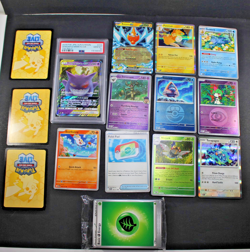 2018 POKEMON JAPANESE SUN & MOON TAG BOLT #038 GENGAR & MIMIKYU GX PSA 10 - Image 3