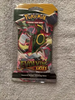 Pokemon TCG Sword & Shield Evolving Skies Sleeve Booster Pack - Image 1