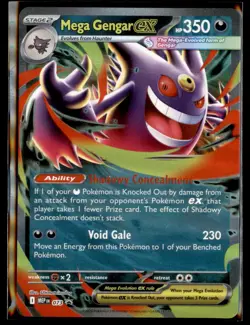 Mega Gengar ex 073 Holo Promo ME: Mega Evolution Promo Pokemon Holo Near Mint - Image 1