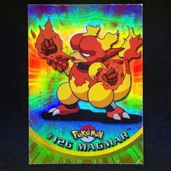 Topps Pokemon TV Animation Edition Series 3 Rainbow Holo Foil #126 Magmar - Image 1